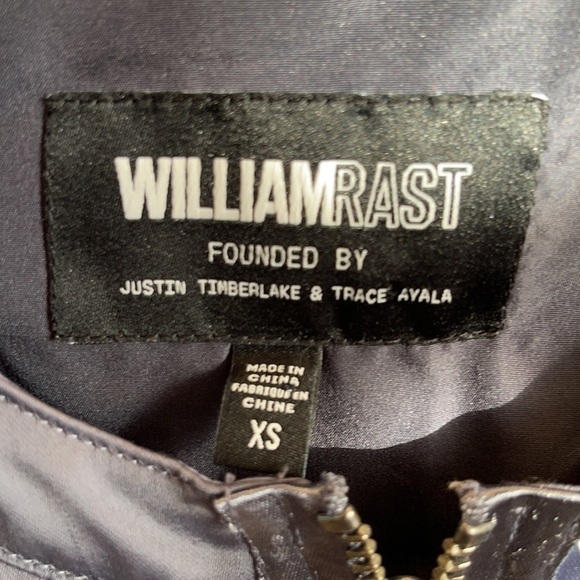 William Rast Lavender Grey Satiny Jacket - Picture 6 of 9